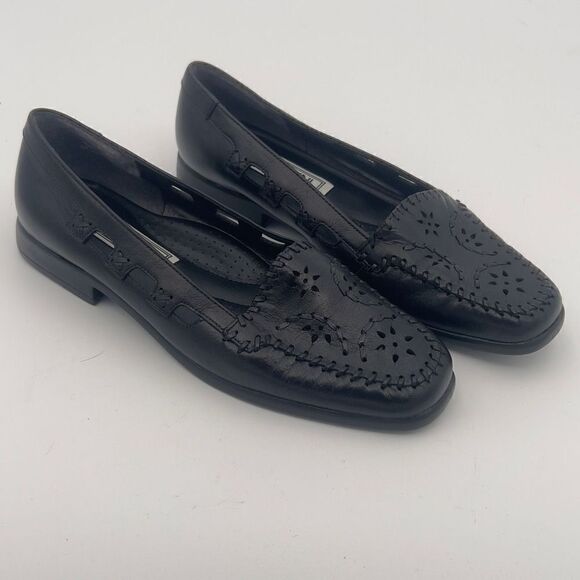 Bellini Flats Sports Black Shoes Women's 6M Ballet Leather Shoes - Picture 2 of 10